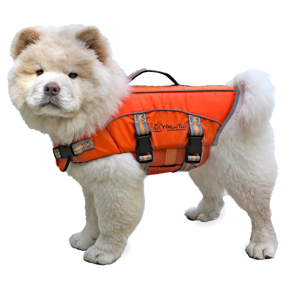 Dog Life Jacket Canine Safety Jacket with Bright Orange Color