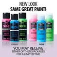 thumbnail image 4 of Folkart Neon Acrylic Paint, Blue, 2 fl oz, 4 of 8