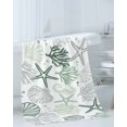 thumbnail image 3 of Sage Green Coastal Towel Set of 3, Soft Microfiber Bath Towels, Hand Towel, Washcloths, Summer Beach Starfish Coral Nautical Quick-Dry Absorbent Towels for Bathroom Kitchen Hotel Beach Gym Spa, 3 of 7