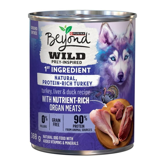 Beyond Wild Recette De Dinde, De Foie et De Canard, Nourriture Humide pour Chiens 368 g