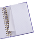 thumbnail image 5 of Libreta de Notas Bonita LuckyLy, Notebook Pasta Dura, Mod. Penny violeta 224 páginas, 5 of 8
