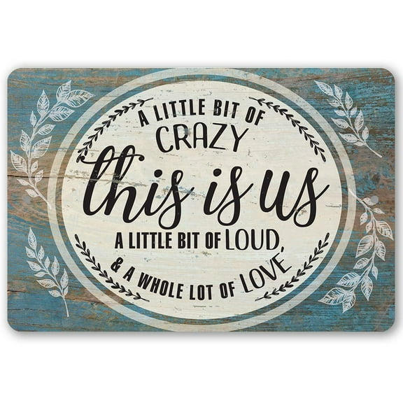Metal Sign - This Is Us - Durable Metal Sign - Use Indoor/Outdoor - Makes a Great Housewarming Gift and Living Room Decor Under $25 (12" x 18")