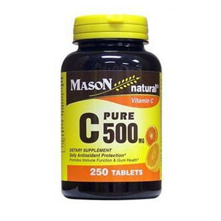 Mason vitamine C naturelle 500 mg Comprimés Ascorbique pur acide - 250 Ea