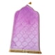 thumbnail image 4 of Alfombra de oración musulmana alfombra de oración engrosar la decoración liviana Borde de oro púrpura, 4 of 8