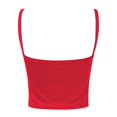 thumbnail image 5 of Rhuody Women Tank Tops Spaghetti Strap Round Neck Slim Fit Cropped Camisole Stretchy Sleeveless Summer T Shirt Trend Clothing 3Xl Red, 5 of 6
