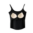 thumbnail image 5 of Xixinqiwan Women Tops,Women Seamless Fitted Camisole Spaghetti Strap Silk Cami Tops Stretchable Knit Tank Undershirt for Layerling, 5 of 6