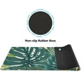 thumbnail image 2 of Tropical Rainforest Monstera Leaves Large Mouse Pad 35.4x15.7in Non-Slip Rubber Base Stitched Edges for Gaming & Office, 2 of 6
