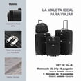 thumbnail image 2 of Set De 3 Maletas Y Neceser Fly & Trip Medellín Color Negro, 2 of 8