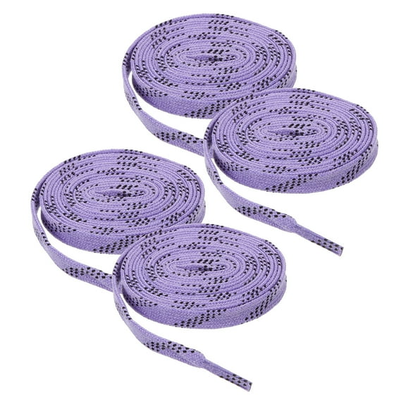 2 Pairs Hockey Laces Boxing Shoes Sneakers Ties Shoelaces Lavender