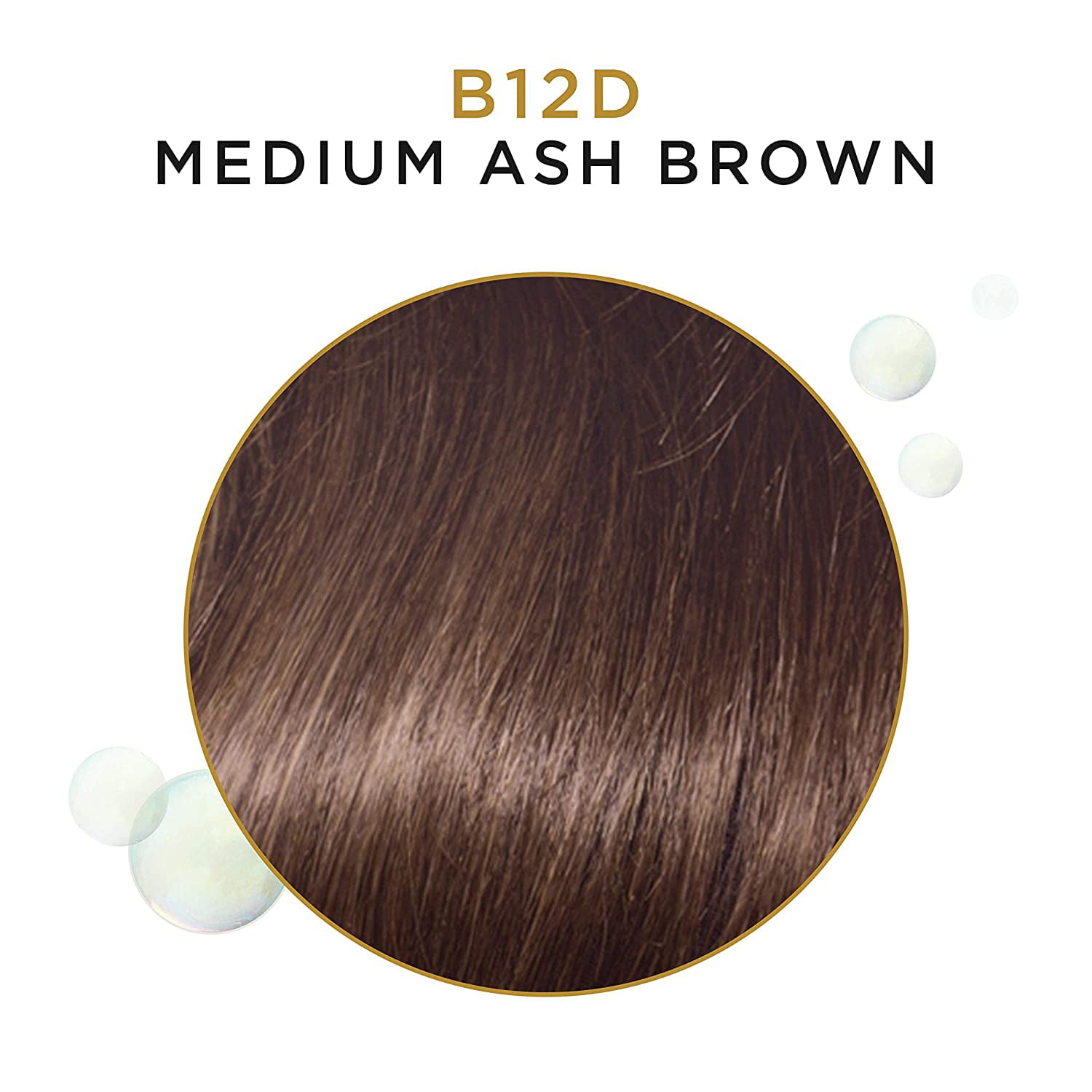 Clairol Professional Beautiful Collection Semi-permanent Hair Color, Medium  Ash Brown B12D, 3 oz 