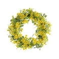 thumbnail image 4 of yuksok Artificial Wreath Greenery Wreath Pendant Wall Hanging Decorative Spring Wreath 35CM, 4 of 9