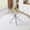 Silver, variant on Alvantor 37.8" Round Tempered Glass Bar Table with Silver Metal Cross Legs