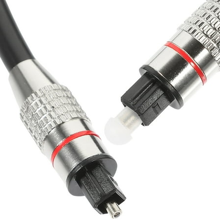 WRITWAA Black Optical Audio Cable with Rust-Resistant Connector and for Clear Digital Sound