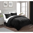 thumbnail image 2 of Chic Home Cynna 7-Piece Abstract Comforter Set, King, Black, 2 of 4
