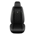 thumbnail image 5 of LAONNVIR Auto Seat Covers For Cars Front Seats Fit for Cadillac XT6 2020-2024 Front Seat Breathable Leather Vehicle Seat Cushion Suitable for All Seasons Black,2PCS Front, 5 of 7