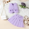 thumbnail image 4 of BLVB Kids Girls Summer 2 Piece Outfits Solid Color Sleeveless Button Vest Tank Tops Pleated Skirt with Belt Fashion Clothes Set, 4 of 6