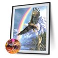 thumbnail image 2 of 5D bricolaje diamante pintura Arco Iris águila completo cuadrado taladro arte manualidades diamantes de imitación FLhrweasw Nuevo, 2 of 9