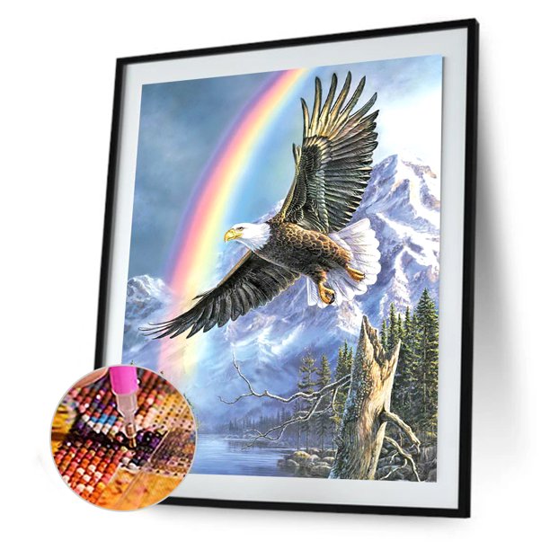 Cuadros Decorativos Kits de pintura de diamantes 5D DIY Rainbow Eagle Full Square Drill Wall (40x50CM) Sywqhk Nuevos Originales