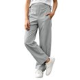 thumbnail image 3 of LONKITO Teen Boys Pants School Uniform Casual Pants with Pockets Elastic Waist Curved Barrel Pants Size 13-14 Years, 3 of 8