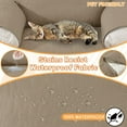 thumbnail image 3 of Ystyle 100% Waterproof Recliner Chair Cover Stretch Couch Cover for Recliner Chair Washable Slipcover Furniture Protector for Dogs,Pet Cats,Light Coffee, 3 of 6