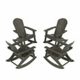 thumbnail image 2 of WestinTrends Tuscany Outdoor Rocking Adirondack Chair (Set of 4), Charcoal Gray, 2 of 5