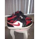 thumbnail image 2 of N I-K-E A i r-Jor-dan 1 Mid Men's Shoes Size 8 White/Gym Red-Black, 2 of 5