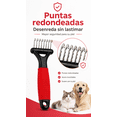 thumbnail image 2 of Rastrillo Desenredador Para Mascotas Perros Y Gatos Rojo, 2 of 5