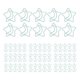 thumbnail image 1 of 100 clips de papel de estrella y luna, resistentes al deslizamiento, clips de papel bonitos portátiles para uso diario en la oficina, 1 of 5