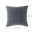 thumbnail image 4 of Sunbrella 20 in. Square Outdoor Throw Pillow (2-Pack) - Cast Slate, 4 of 6