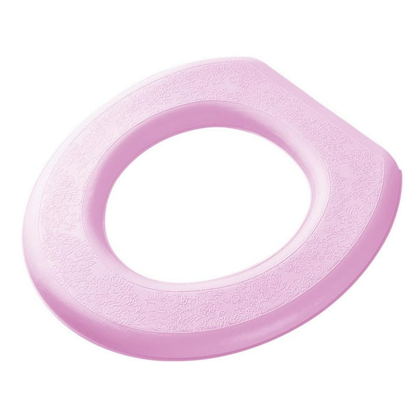 LUVCLS Funda de asiento de inodoro suave e impermeable con forma de O, lavable, XPA Closestool para baño