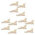 thumbnail image 1 of 12Pzs Ornamento Adornos Ornamentos de Madera Hechos A Mano para Esquina de Mueble Guardarropa 15X7.5cm, 1 of 5