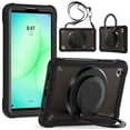 thumbnail image 2 of XYX For Samsung Galaxy Tab A9/ Tab A11 Case 8.7 inch, 360 Rotating Hand Grip, Shoulder Strap, Heavy Duty Drop Protection, Black, 2 of 7
