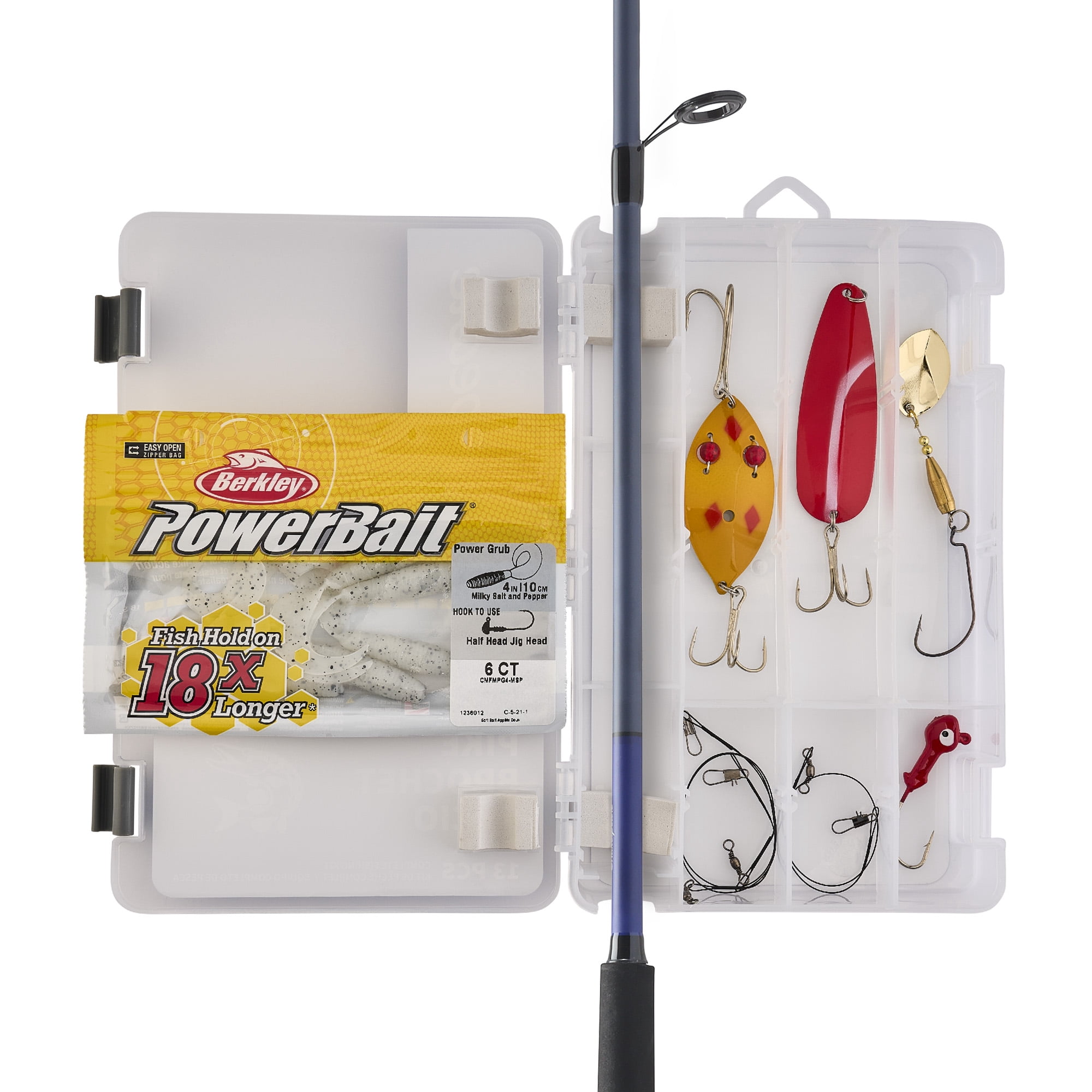 Shakespeare Catch More Fish Pike Spinning Reel and Fishing Rod Combo