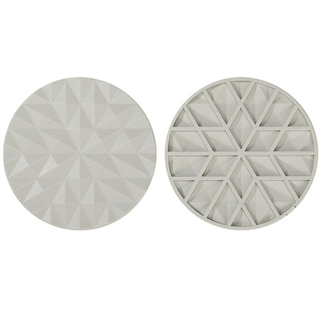 2 uds. Salvamanteles redondos de silicona para ollas, salvamanteles de silicona Extra gruesos, almohadillas calientes resistentes al calor