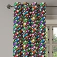 thumbnail image 3 of Ambesonne Colorful Grommet Curtain, Stars Disco, 50" x 54", Multicolor, 3 of 6