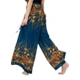 thumbnail image 2 of Female Trousers, Solid Color/ Printed Patterns High Waist Tie-Up Long Loose Pants for Spring Fall, 2 of 6