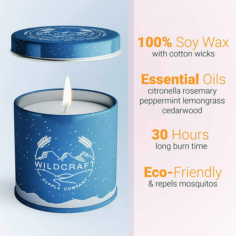 citronella candle soy wax candles aroma outdoor indoor candles natural soy  wax candle with rosemary peppermint lemongrass and cedarwood 