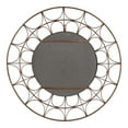 thumbnail image 5 of Kate and Laurel Avoca Modern Ornate Round Wall Mirror, 28 x 28, Bronze, Decorative Wall Decor with Circle Mirror and Unique Metal Lattice Outer Frame for Textured Visual Design, 5 of 8