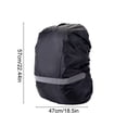 thumbnail image 3 of Backpack Rain Cover Waterproof, Outdoor Hiking Backpack Cover Reflective Strip Dustproof Rainproof Lightweight Portable Protection Cover for Travel Camping Cycling Commuting, 3 of 6