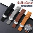 thumbnail image 2 of Genuine Cowhide Watch Strap for Tag Heuer for Carrera Series Band 20mm 22mm 24mm Business Men Women Universal Wristbelt Bracelet Luxury Chronograph Moon Phase Luminous Waterproof Business Watch, 2 of 9