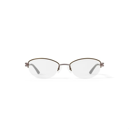 Visage Women’s E209 Oval Prescription Eyeglasses with Case, Gold
