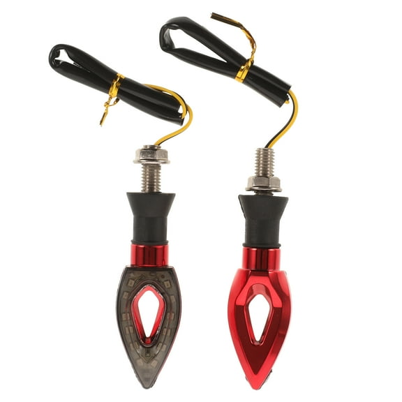 KAJNBN ABS Red 2Pcs Motorcycle Led Turn Signals for Waterproof and Shockproof Performance