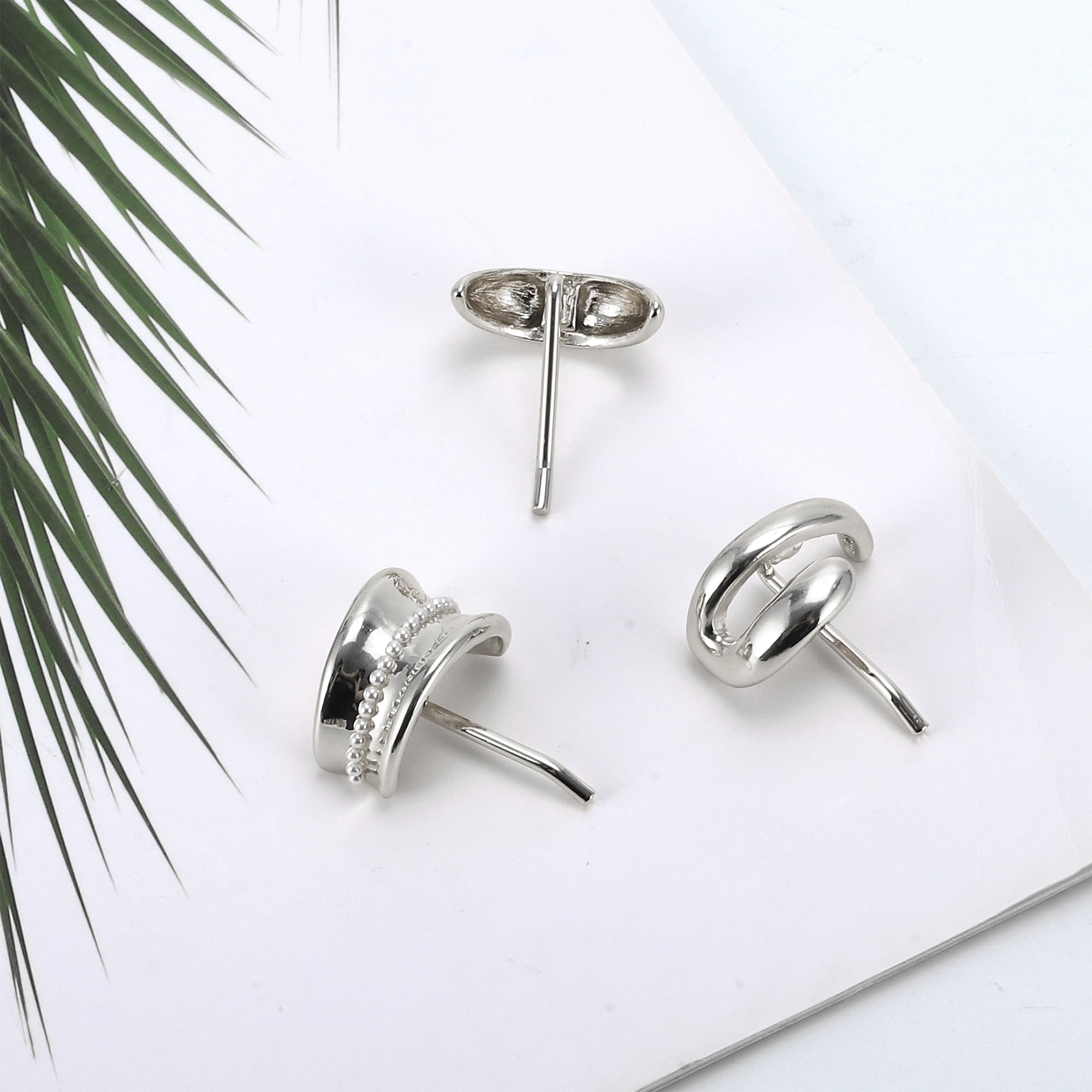Unique Bargains 3 Pcs Ponytail Buckle Hair Clip Strong Hold silver tone