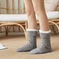 thumbnail image 6 of LYXSSBYX Fuzzy Socks for Women Hot Sale Clearance Women Winter Thick Slipper Socks With Grippers Non Slip Warm Fuzzy Socks, 6 of 9