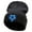 Heather Charcoal, variant on Soccer Heart Embroidered 12 Inch Long Knitted Beanie - Black OSFM