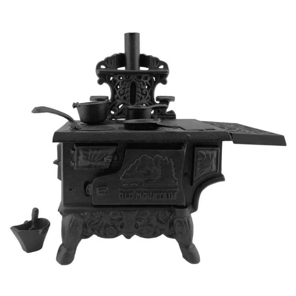 Miniature Crescent Cast Iron Stove Replica