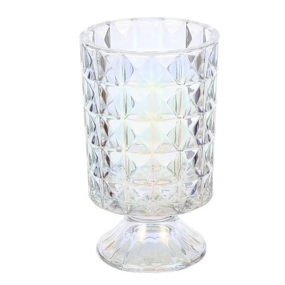 OUNONA French Glass Vase Cylinder Centerpiece Big Vases Floral Containers