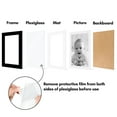 thumbnail image 3 of Americanflat 5x7 Picture Frame with Polished Plexiglass with 4x6 Mat 5 Pack Display Photo Galleria - Black, 3 of 8