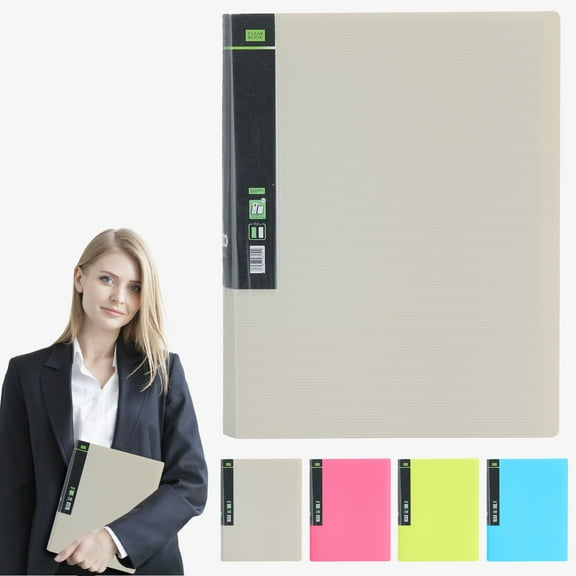 CoreLiving 9x12 Art Portfolio Folder with 20 Clear Sheet Protectors, Heavy Duty Presentation Binder for Artwork Storage, 40 Pages Display Book for Artist Document Organizer