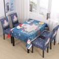 thumbnail image 2 of Christmas Dining Chair Cover Set of 6 Stretch Spandex Short Dining Chair Slipcovers Removable Washable Decorative Chair Protector Seat Covers,Dining Room Home Christmas Festival Decor(Santa Claus), 2 of 8
